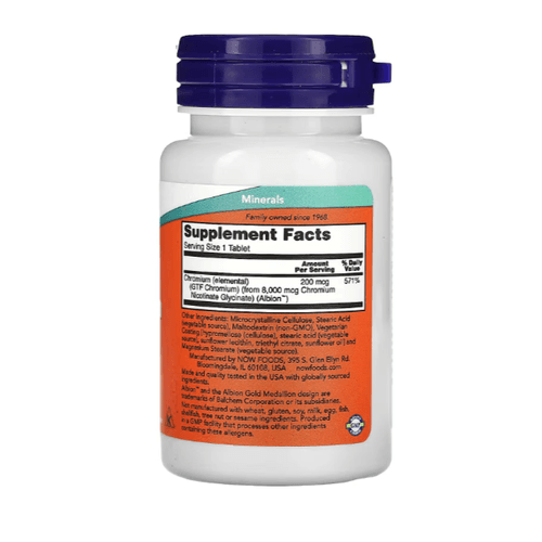 Chrome GTF, 200 Mcg, 100 Comprimés