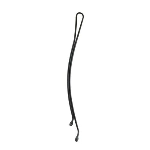 12 épingles à cheveux plates noires (5 cm)
