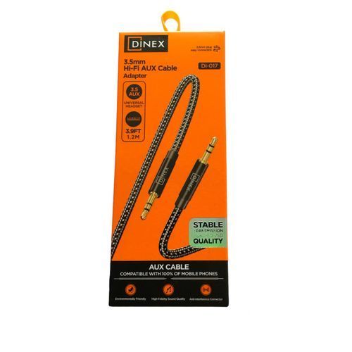 Câble Auxiliaire Stéréo 3.5mm 1.2 mètre