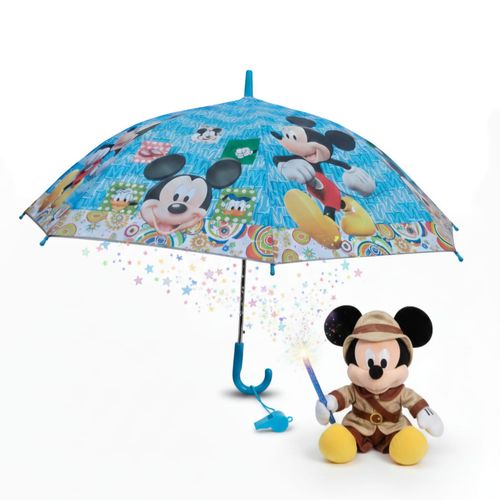 Parapluie enfants Mickey Mouse avec sifflet accessoire ludique et protection amusante