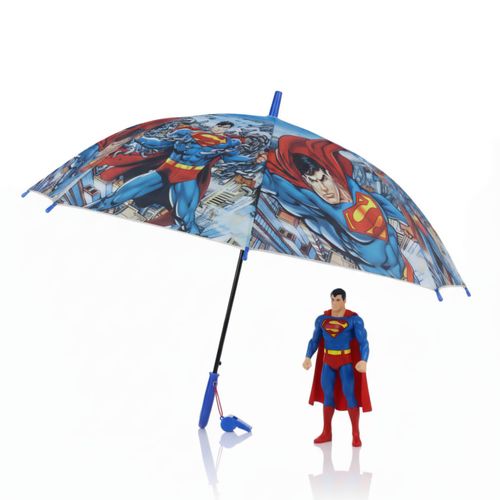 Parapluie enfants Superman avec sifflet protection fun pour petits super heros