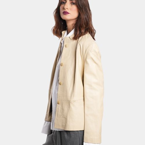 VESTE EN CUIR VERITABLE