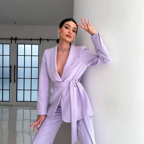 Ensemble Tailleur Importé ceinturé -importé de la Turquie 