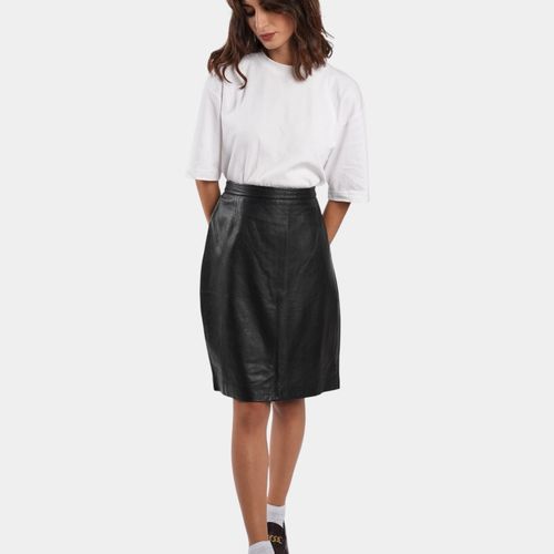 JUPE EN CUIR