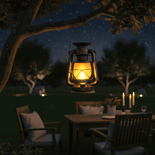 Lanterne Vintage LED – Éclairage Décoratif & Écologique