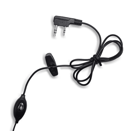 Casque Talkie-Walkie 2 Broches K-Port avec Micro-Haut-Parleur – Compatible Baofeng UV-5R, UV-82, BF-888S