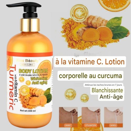 Crème corporelle hydratante à la Vitamine C. 