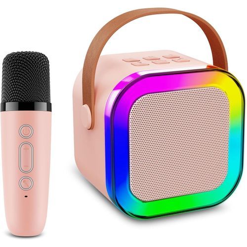 Haut-parleur Bluetooth Karaoké - 2 Microphone Inclus - couleur aléatoire