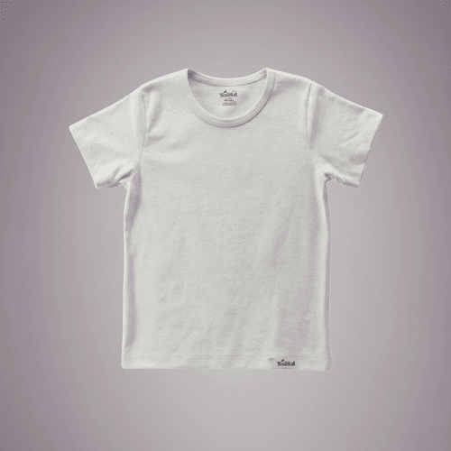 T-shirt Coton Cole Rond Blanc Manches Courtes Garçon Toubkal Junior