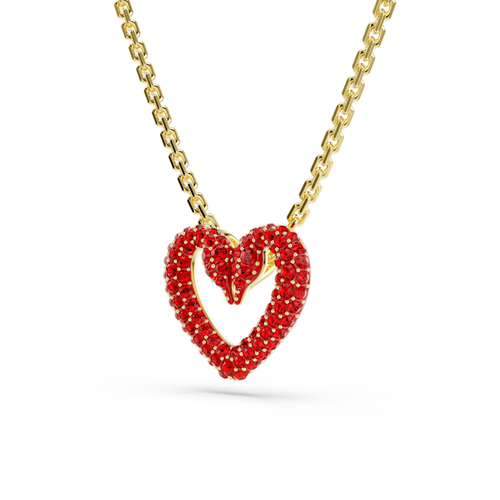 Collier UNA edition CAN rouge et plaqué or