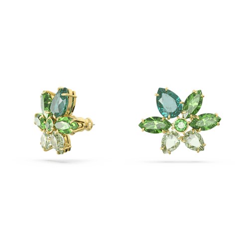 Boucles d'oreilles GEMA - Métal Doré et Cristaux