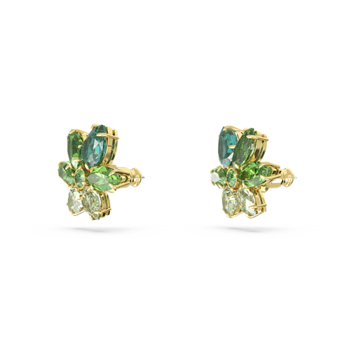 Boucles d'oreilles GEMA - Métal Doré et Cristaux