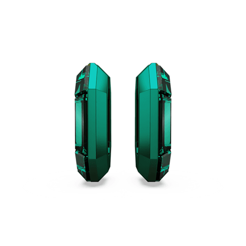 Anneaux d'oreilles Lucent Forme octogonale, Petites, Vertes