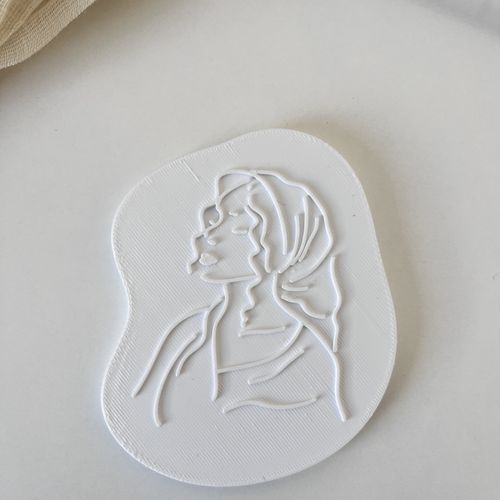 Tampon biscuit : femme nord africaine 