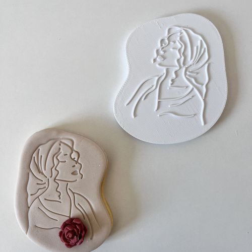 Tampon biscuit : femme nord africaine 