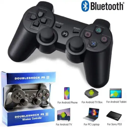 Manette Bluetooth Sans Fil Gamepad Compatible Avec Playstation 3 Ps3 - Ordinateur Pc - Tv Box - Smart Tv
