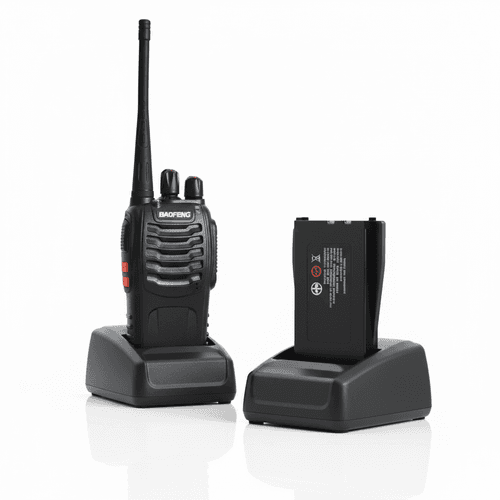 Talkie-walkie Bf-888s – Radio Portable Avec Lampe Torche Led