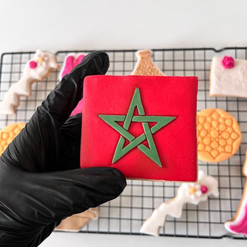 Set emporte pièces drapeau du Maroc 