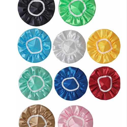 Bonnet De Douche En Satin - 2 Bonnets Réutilisable Et Lavable (couleurs Aléatoires)