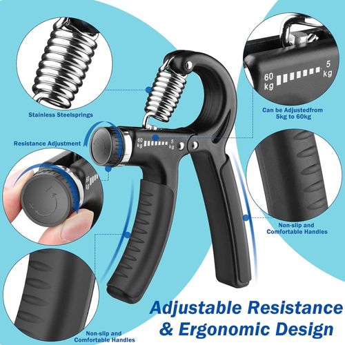 Hand Grip Réglable Pro | Renforcement Mains, Poignets Et Avant-bras 5–60 Kg