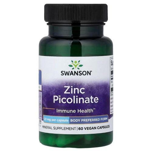 Zinc Picolinate 22 Mg 60 Capsules | Zinc Hautement Assimilable Pour Immunité, Peau, Cheveux Et Ongles
