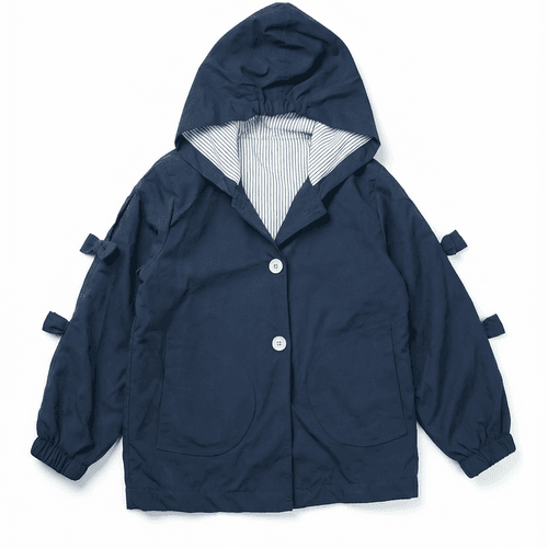 Ensemble Fille Veste Légère À Capuche, T-shirt Imprimé Et Jean