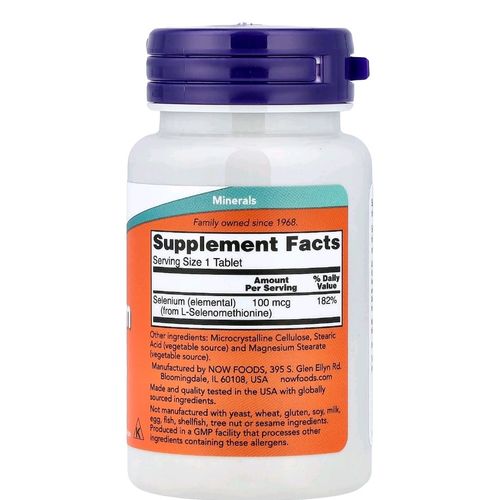 Sélénium 100 Mcg – Antioxydant & Immunité – 100 Comprimés