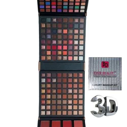 Palette De Maquillage Complète. 3d Hautement Pigmentées .213 Couleurs Visage Et Yeux.