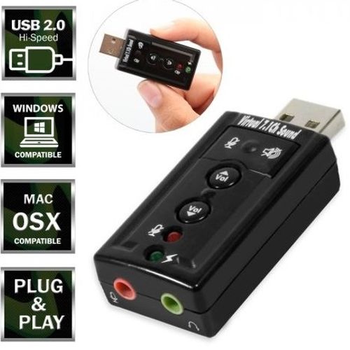 Adaptateur De Carte Son Externe Usb Virtuel À 7.1 Canaux