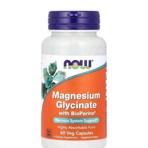 Magnésium Glycinate Avec Bioperine – 60 Capsules Végétariennes
