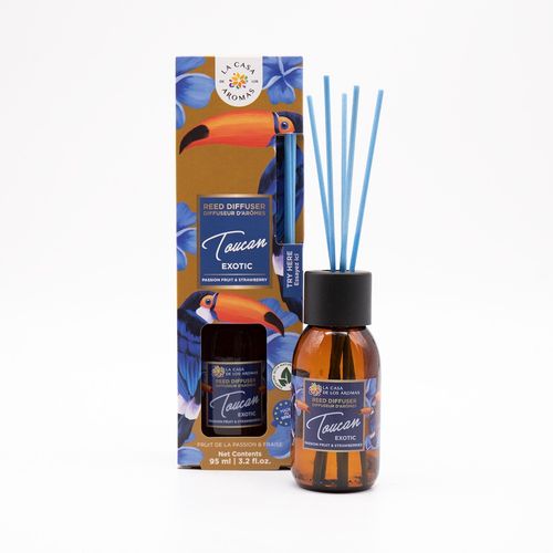 Diffuseur À Bâtonnets, Arômes Intenses - Toucan Exotic - 95ml