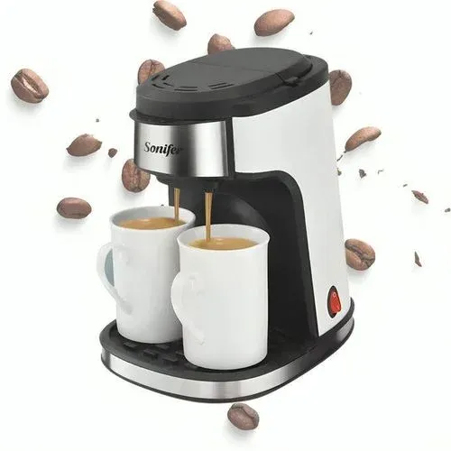 Machine À Café Filtre Avec 2 Tasses En Porcelaine – 450w