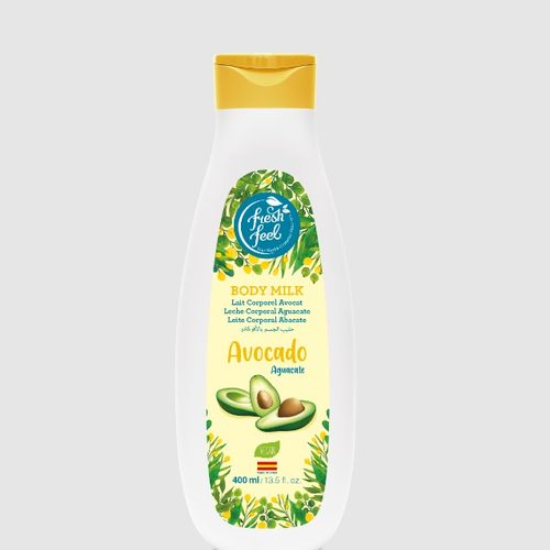 Fresh Feel Lait Corporel À L'avocat - Peau Douce & Hydratée - 400ml