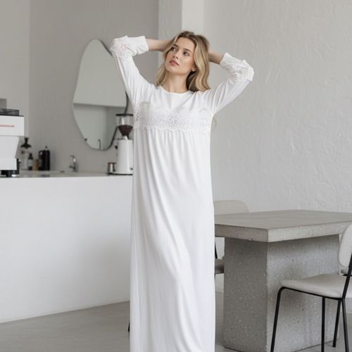 Robe Longue Modeste Doublée