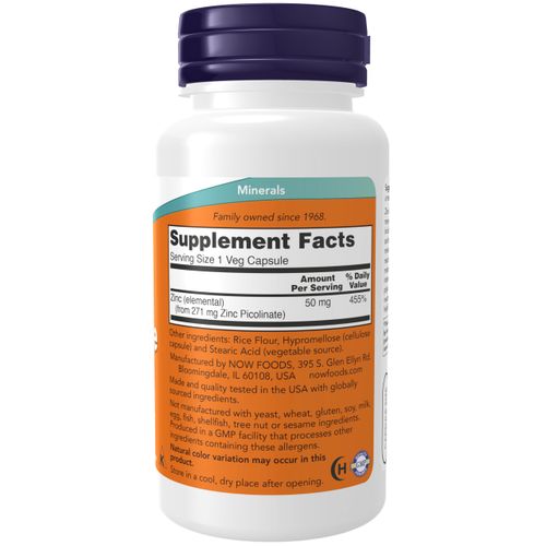 Zinc Picolinate 50mg 120 Veg Capsules