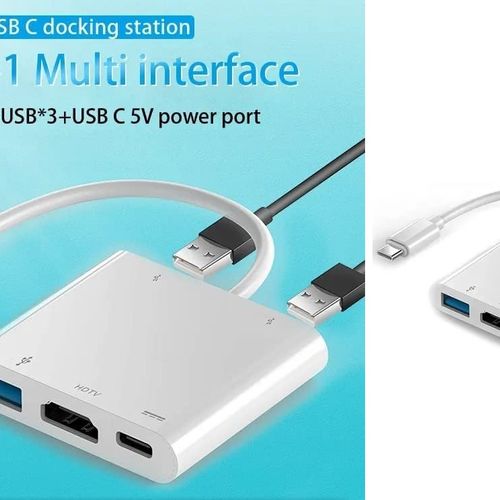 Airsky Hub Adaptateur 5 In 1 Usb-c Vers Hdmi 4k