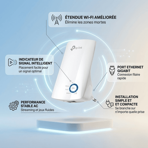 Repeteur Wifi N300 Mbps – Signal Internet Puissant