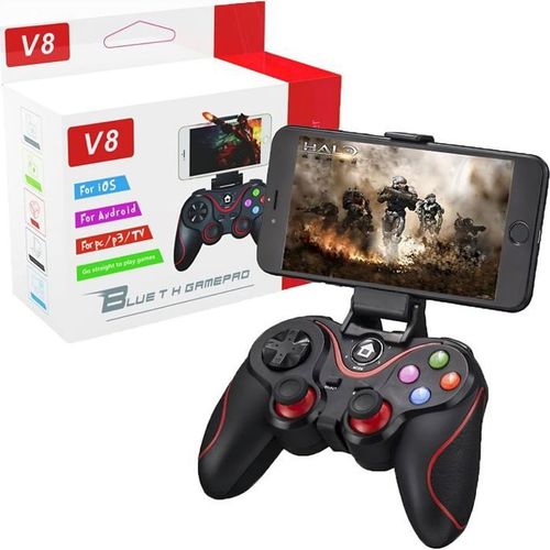 Manette de jeu sans fil V8 – Compatible PC iPhone Android PS3