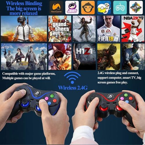Manette de jeu sans fil V8 – Compatible PC iPhone Android PS3