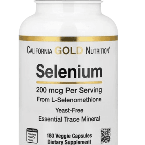 Selenium California Gold Nutrition - 180 Capsules Végétales