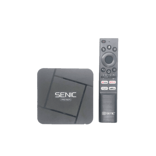 Tv Box Senic Sc-500 – Android 14 Google Tv 4k Uhd Wifi Double Bande + Télécommande Bluetooth