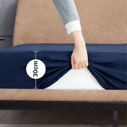 Pack Draps 1 Place (Drap Housse + Drap Plat +  Taie Oreiller) 