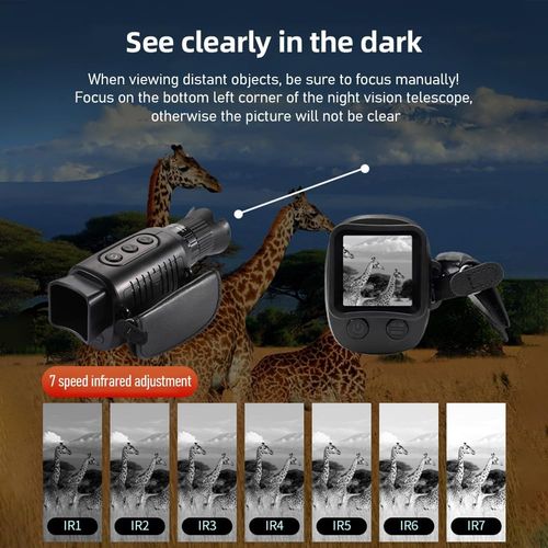 Lunette De Vision Nocturne Monoculaire, Appareil De Vision Nocturne Télescope Monoculaire Andoer