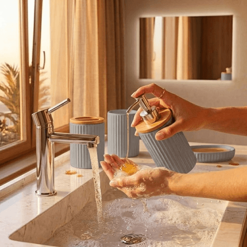 Ensemble D’accessoires De Salle De Bain  – 4 Pièces
