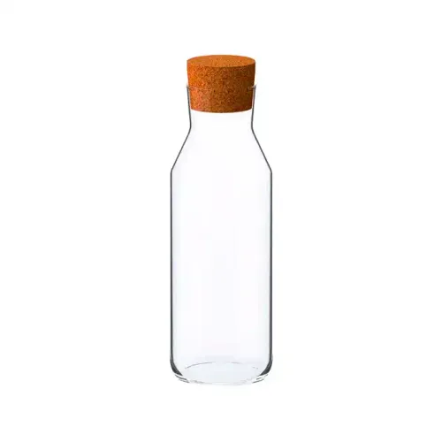 Bouteille Carafe Individuelle En Verre Transparent Avec Bouchon