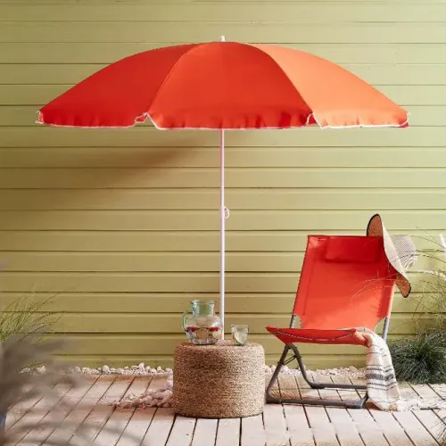 Parasol De Plage Portable Avec Protection Uv 180x180cm ( Colleur Aléatoire )