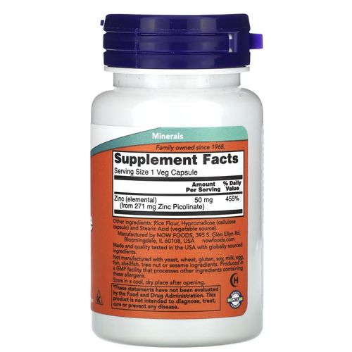 Zinc Picolinate, 50mg , 30 Capsules