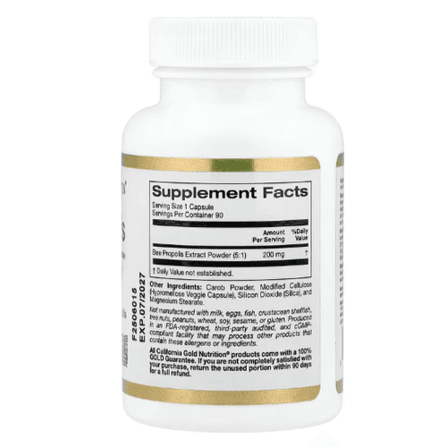 Bee Propolis, 200 Mg, 5:1 Extract, 90 Capsules