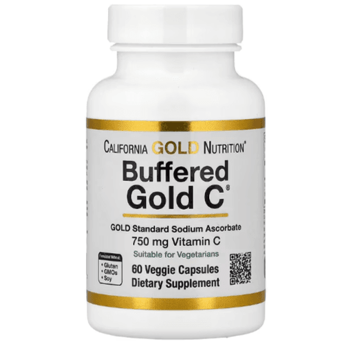Vitamin C Buffered Gold C, Standard Sodium Ascorbate, 60 Veg Caps
