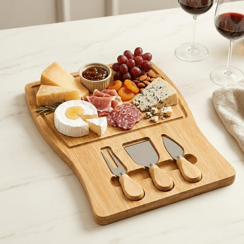 Plateau À Fromage Avec Ustensiles De Découpe